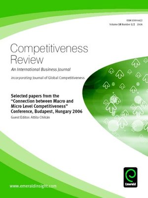 cover image of Competitiveness Review, Volume 18, Issue 1 & 2